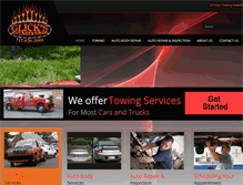 Tablet Screenshot of glicksautobody.com